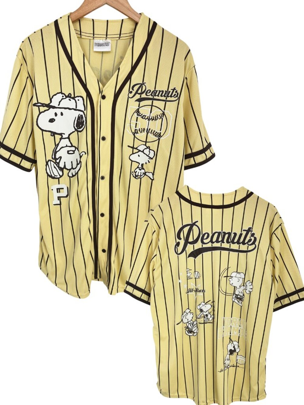 Peanuts Snoopy Charlie Brown Women’s Baseball Jersey NWT XL